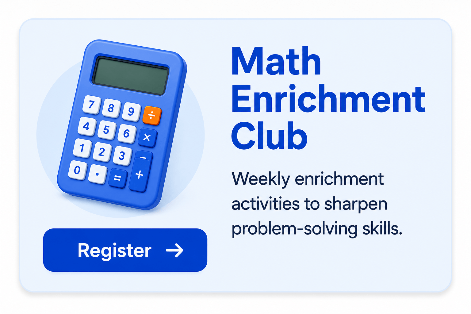 FAST Math Enrichment Club Register
